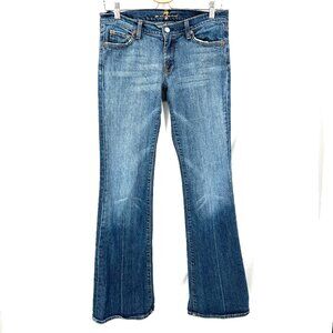 7 For All Mankind Women's Boot Cut Jeans - Medium Blue Wash